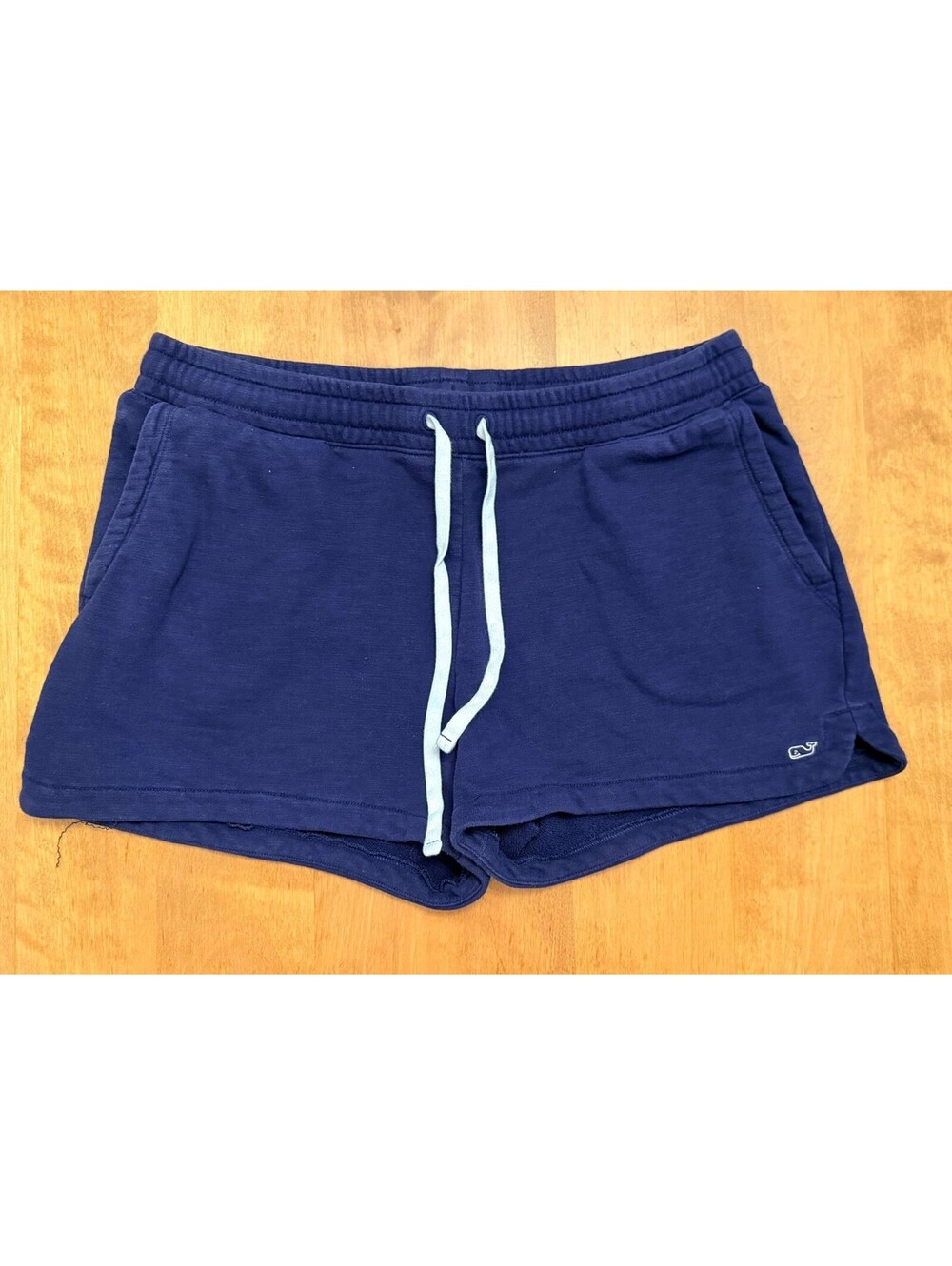 Vineyard Vines Women's Slub Knit Pull-On Shorts Navy Blue Size Large 2H001510